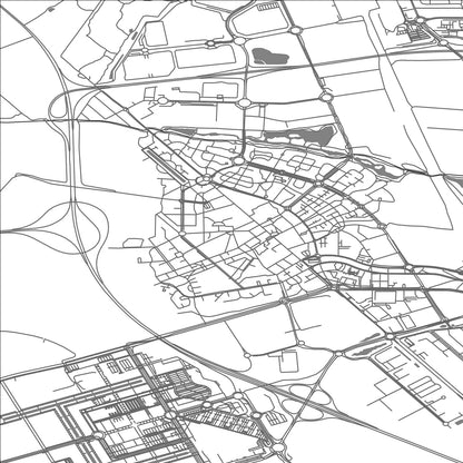 ROAD MAP OF LIEUSAINT, FRANCE BY MAPBAKES