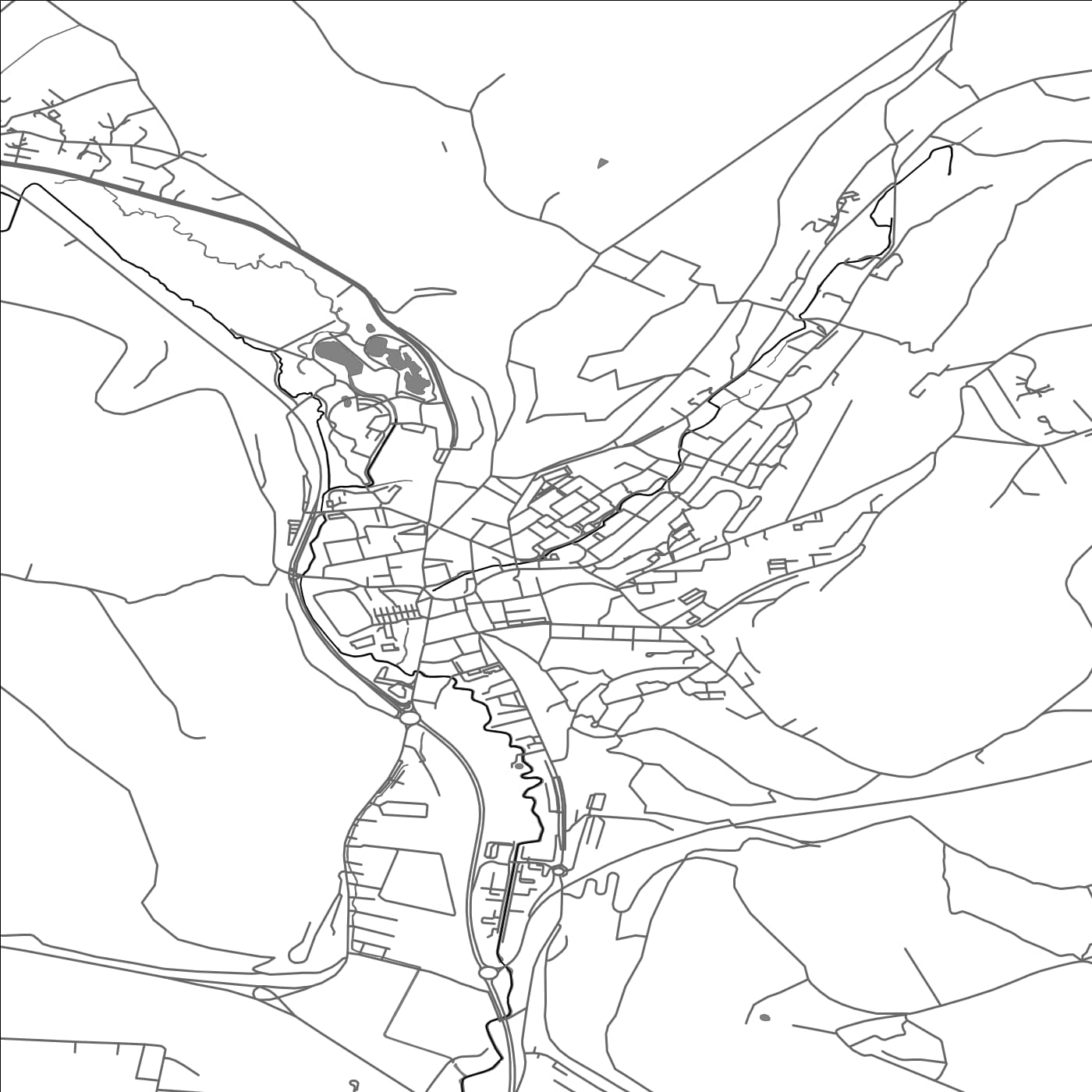 ROAD MAP OF LILLEBONNE, FRANCE BY MAPBAKES