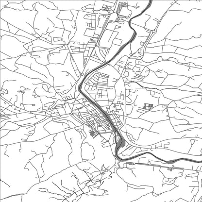 ROAD MAP OF LIMOUX, FRANCE BY MAPBAKES