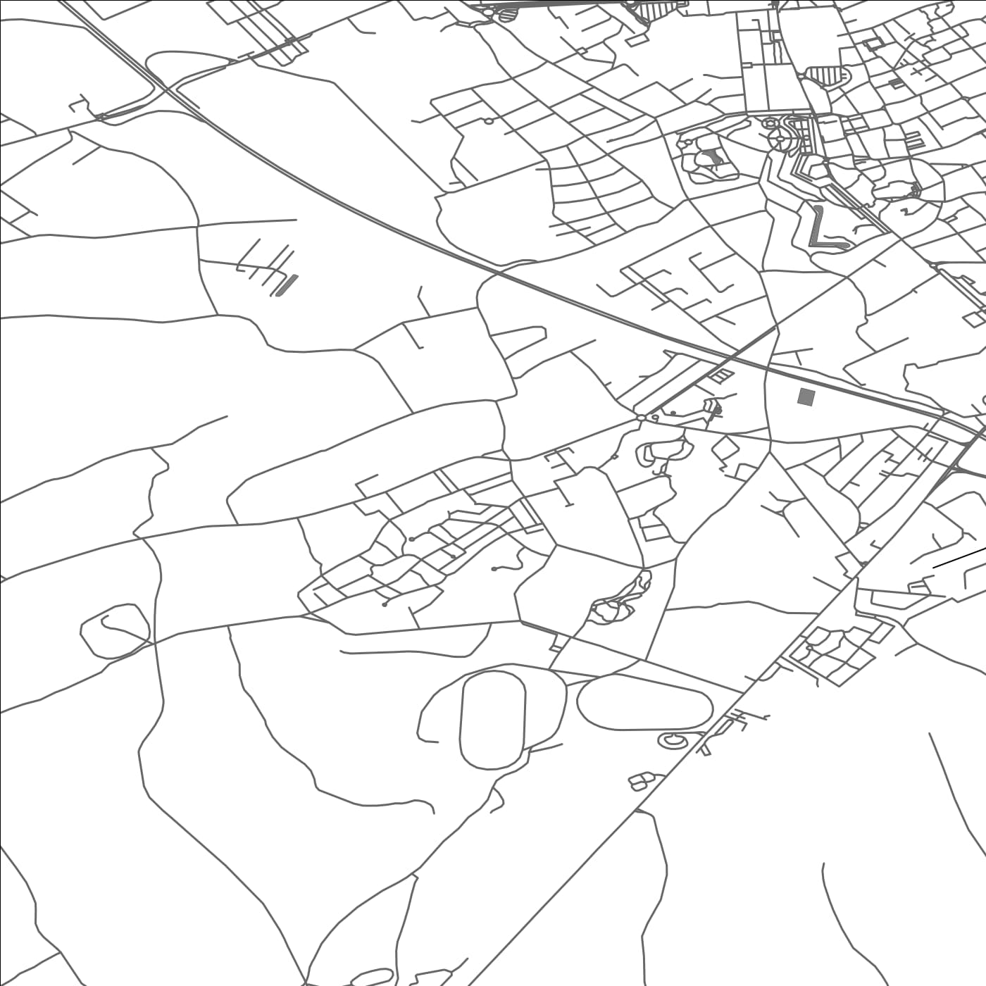 ROAD MAP OF LONGUENESSE, FRANCE BY MAPBAKES