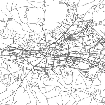 ROAD MAP OF LONS-LE-SAUNIER, FRANCE BY MAPBAKES