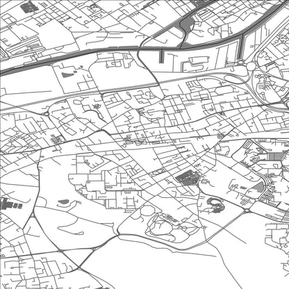 ROAD MAP OF LOOS, FRANCE BY MAPBAKES