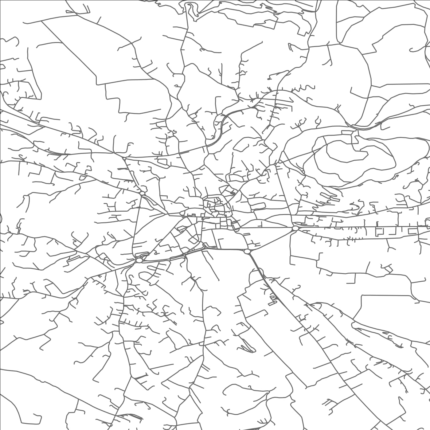 ROAD MAP OF LORGUES, FRANCE BY MAPBAKES