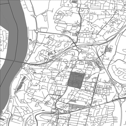 ROAD MAP OF LORMONT, FRANCE BY MAPBAKES