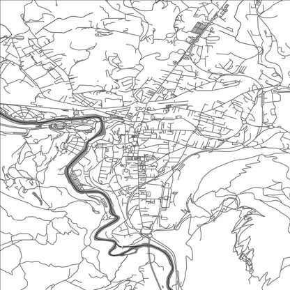 ROAD MAP OF LOURDES, FRANCE BY MAPBAKES