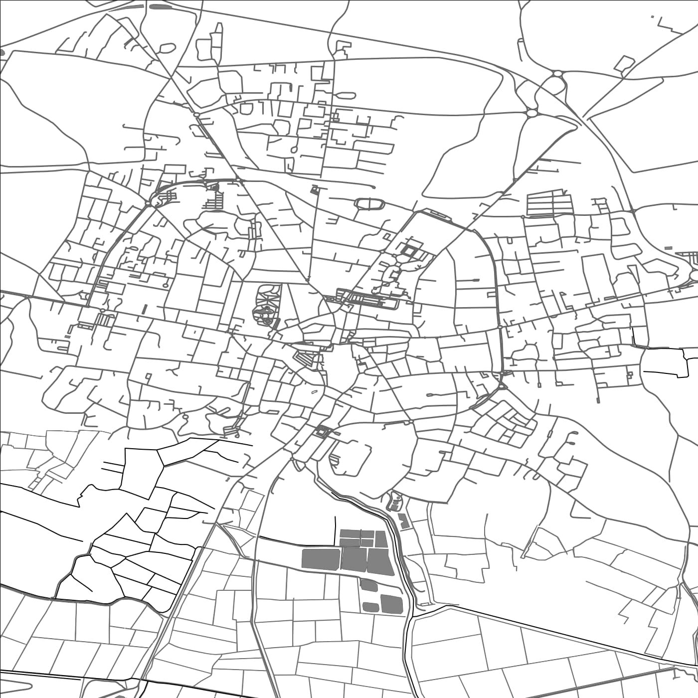 ROAD MAP OF LUCON, FRANCE BY MAPBAKES