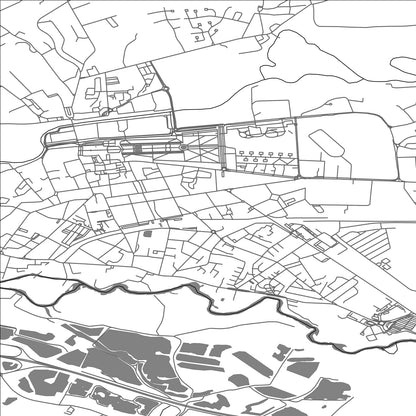 ROAD MAP OF LUNEVILLE, FRANCE BY MAPBAKES