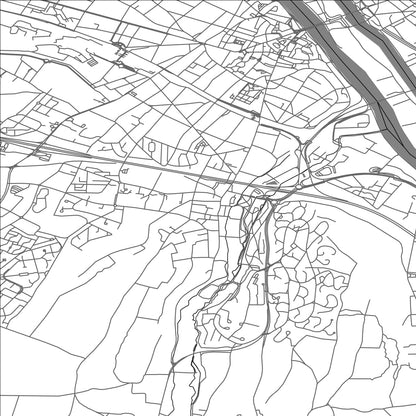 ROAD MAP OF MANTES-LA-VILLE, FRANCE BY MAPBAKES