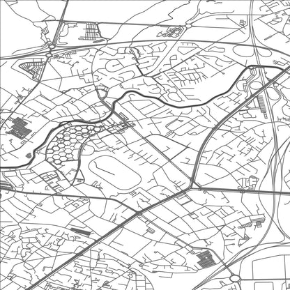 ROAD MAP OF MARCQ-EN-BAROEUL, FRANCE BY MAPBAKES