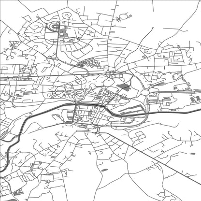 ROAD MAP OF MAUBEUGE, FRANCE BY MAPBAKES