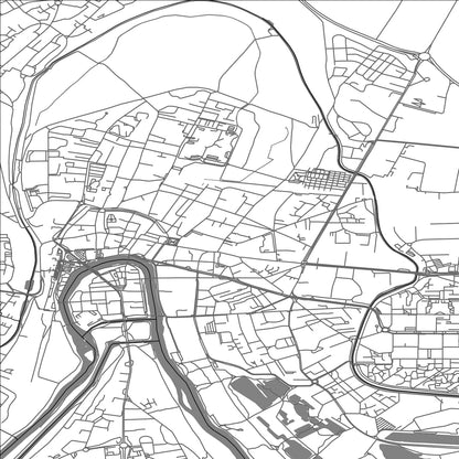 ROAD MAP OF MEAUX, FRANCE BY MAPBAKES