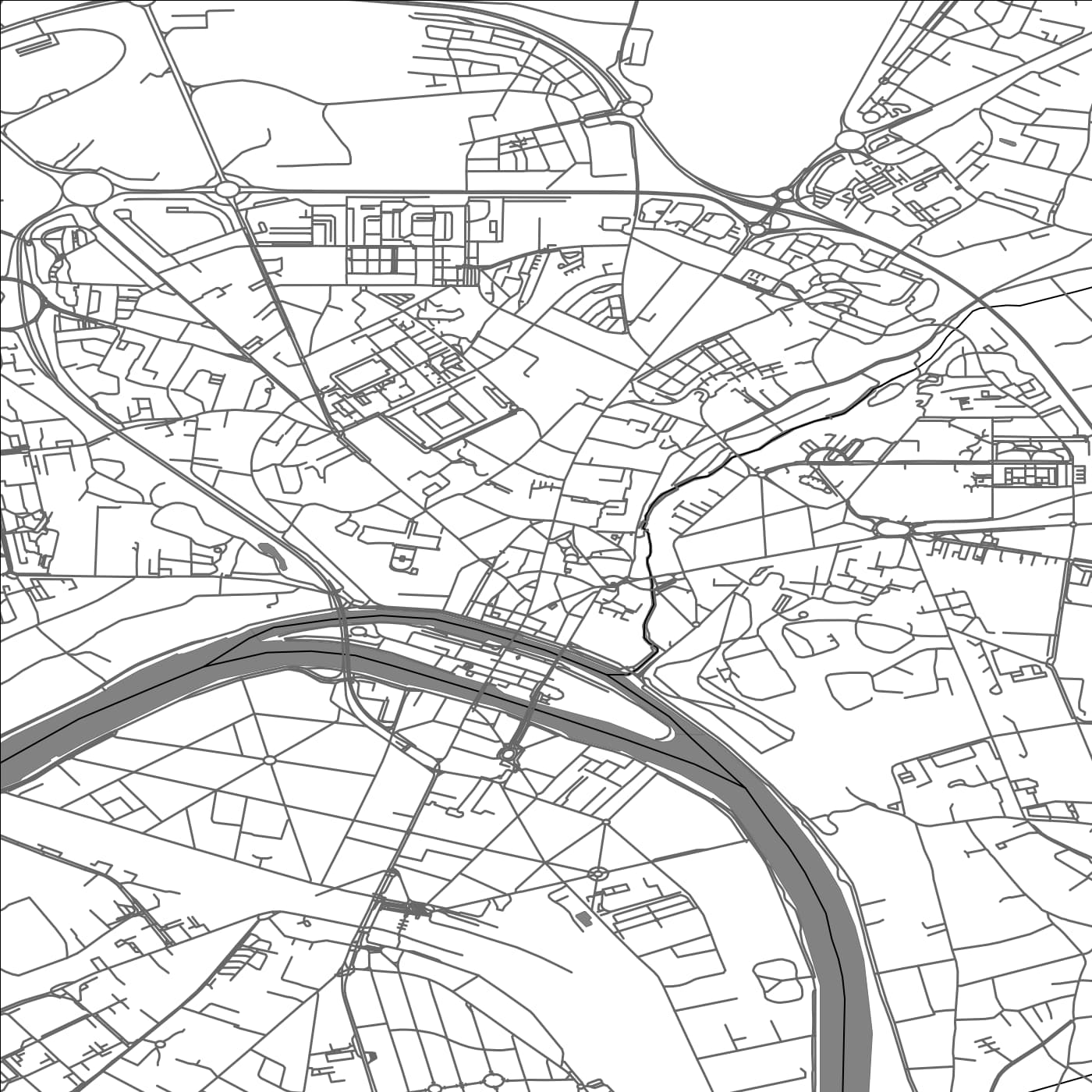 ROAD MAP OF MELUN, FRANCE BY MAPBAKES