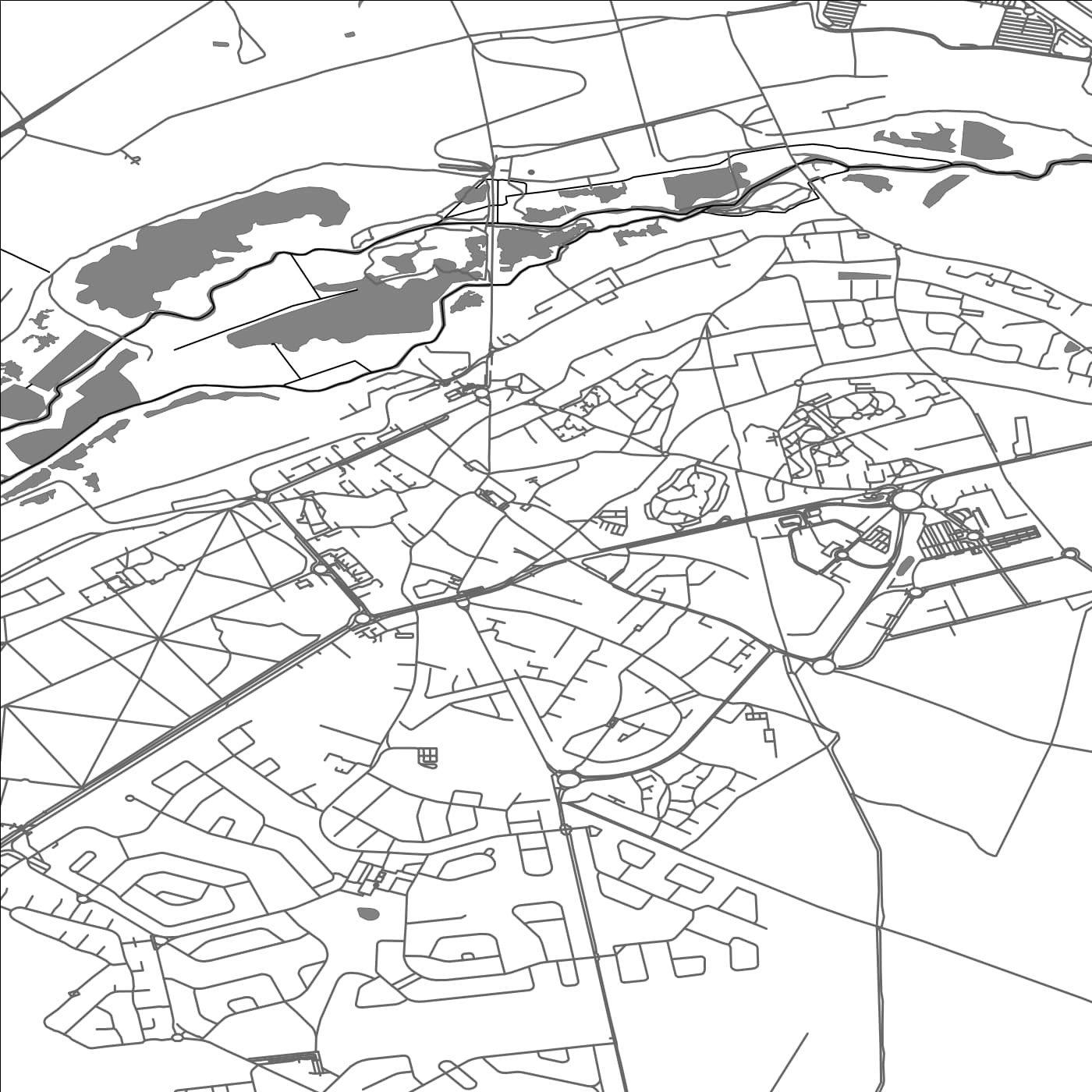 ROAD MAP OF MENNECY, FRANCE BY MAPBAKES