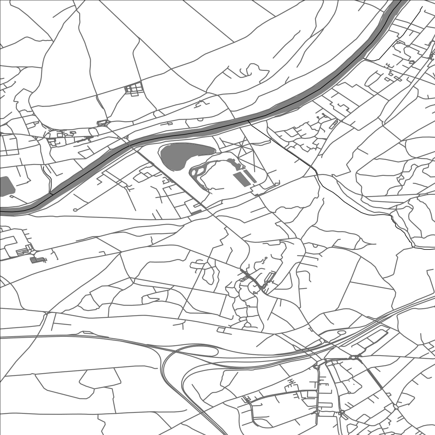 ROAD MAP OF MERY-SUR-OISE, FRANCE BY MAPBAKES