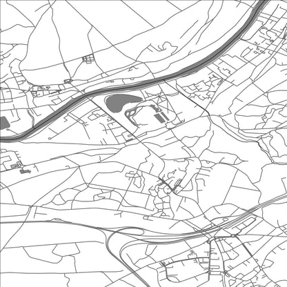 ROAD MAP OF MERY-SUR-OISE, FRANCE BY MAPBAKES