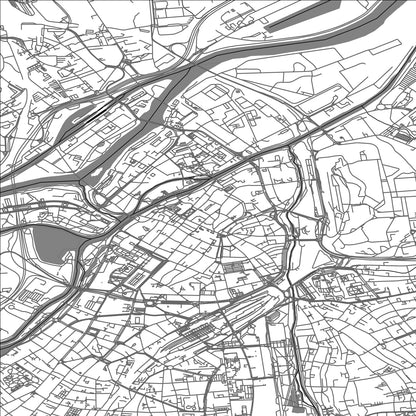 ROAD MAP OF METZ, FRANCE BY MAPBAKES