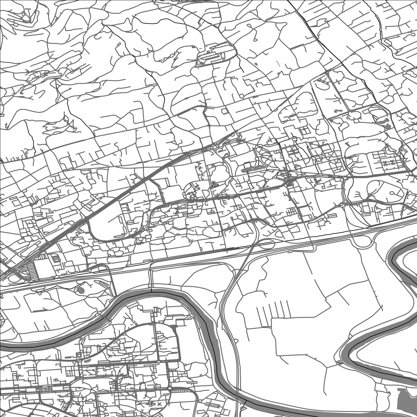 ROAD MAP OF MEYLAN, FRANCE BY MAPBAKES