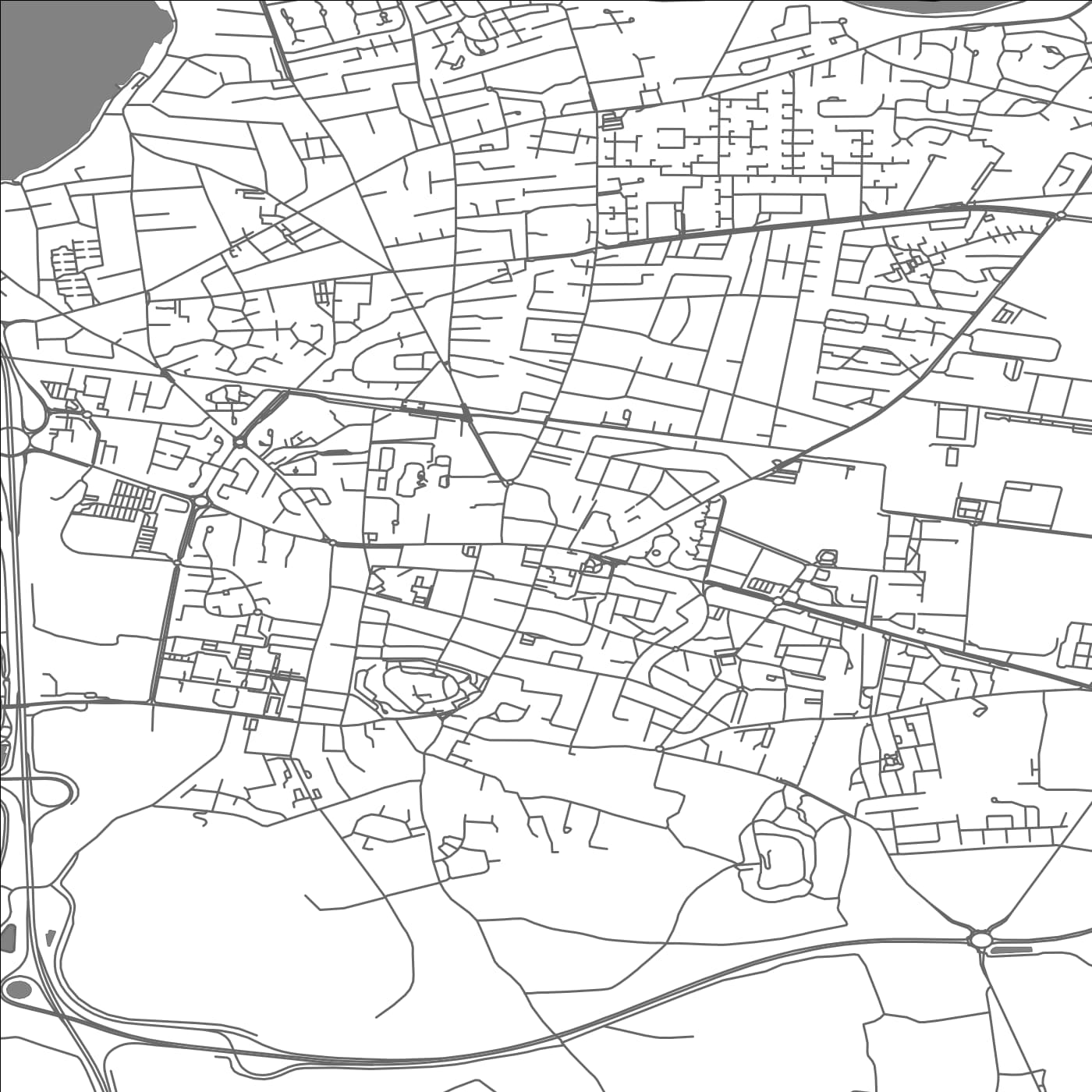 ROAD MAP OF MEYZIEU, FRANCE BY MAPBAKES