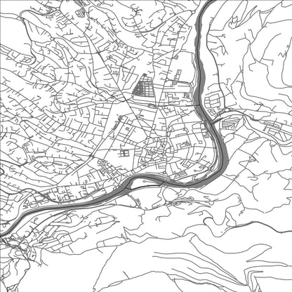 ROAD MAP OF MILLAU, FRANCE BY MAPBAKES