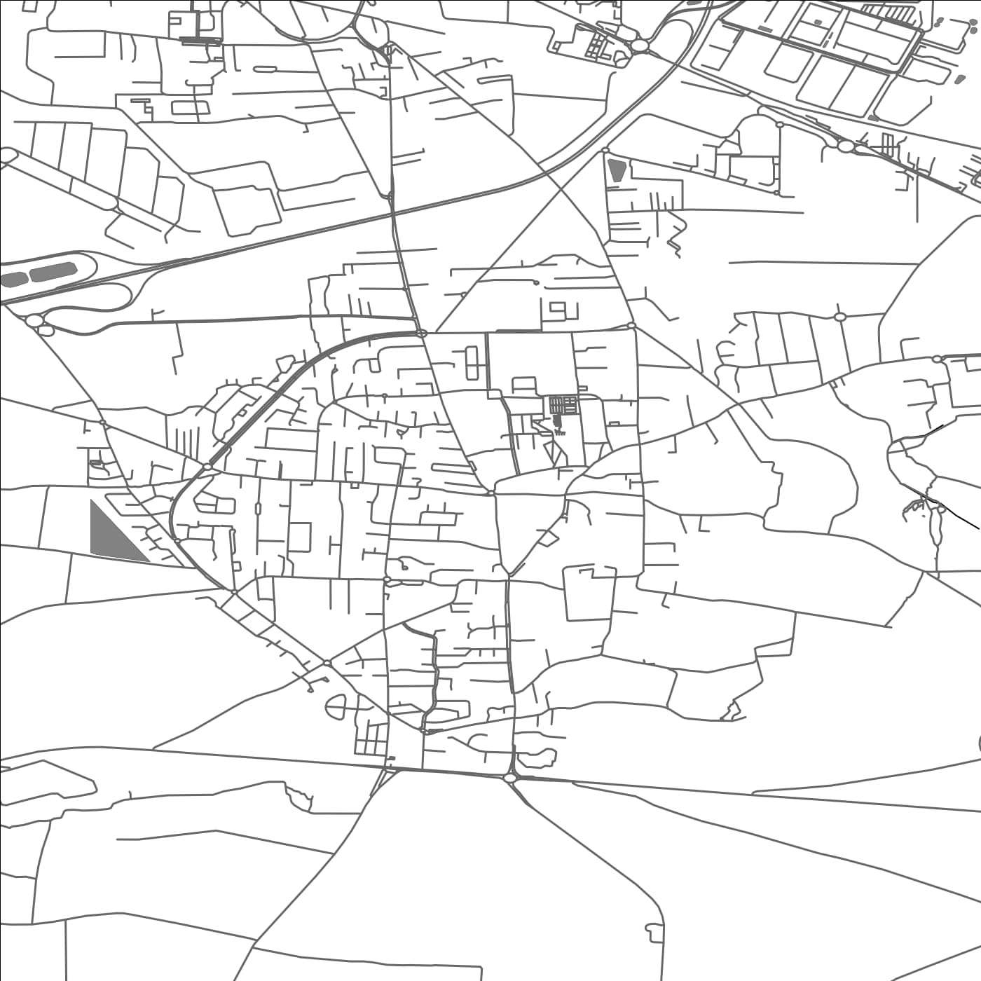 ROAD MAP OF MIONS, FRANCE BY MAPBAKES