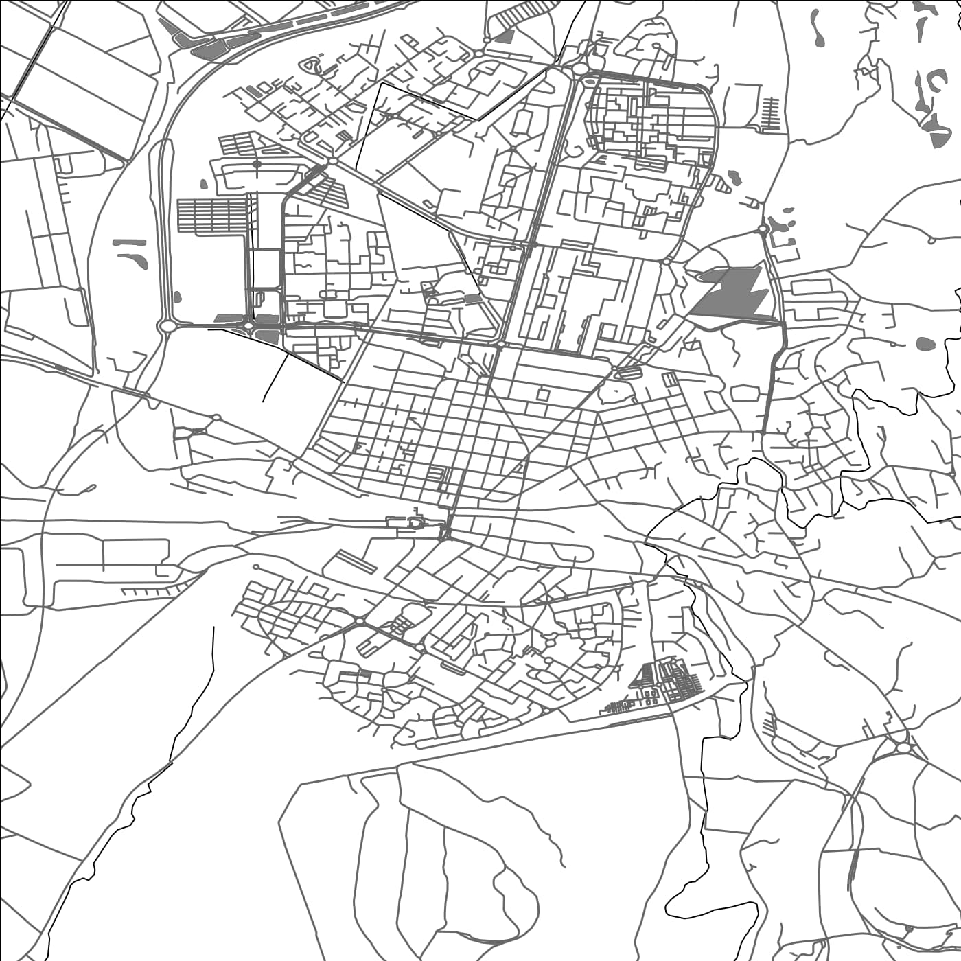 ROAD MAP OF MIRAMAS, FRANCE BY MAPBAKES