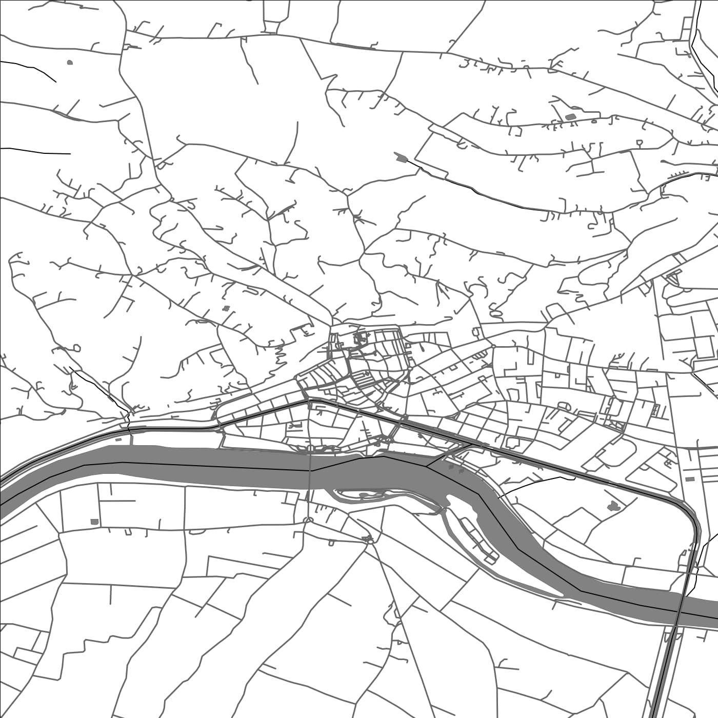 ROAD MAP OF MOISSAC, FRANCE BY MAPBAKES