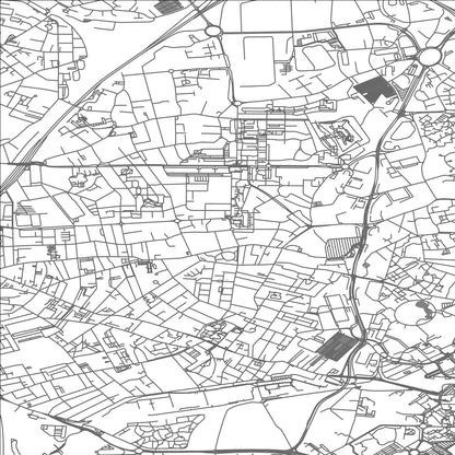 ROAD MAP OF MONS-EN-BAROEUL, FRANCE BY MAPBAKES