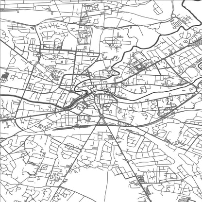 ROAD MAP OF MONT-DE-MARSAN, FRANCE BY MAPBAKES