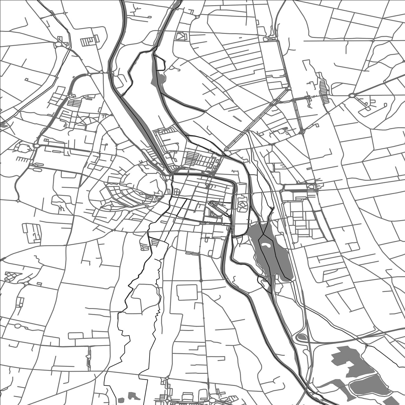 ROAD MAP OF MONTARGIS, FRANCE BY MAPBAKES