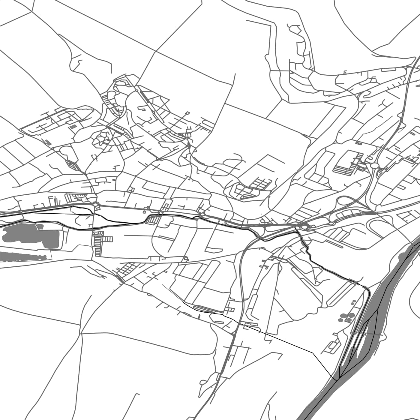 ROAD MAP OF MONTATAIRE, FRANCE BY MAPBAKES