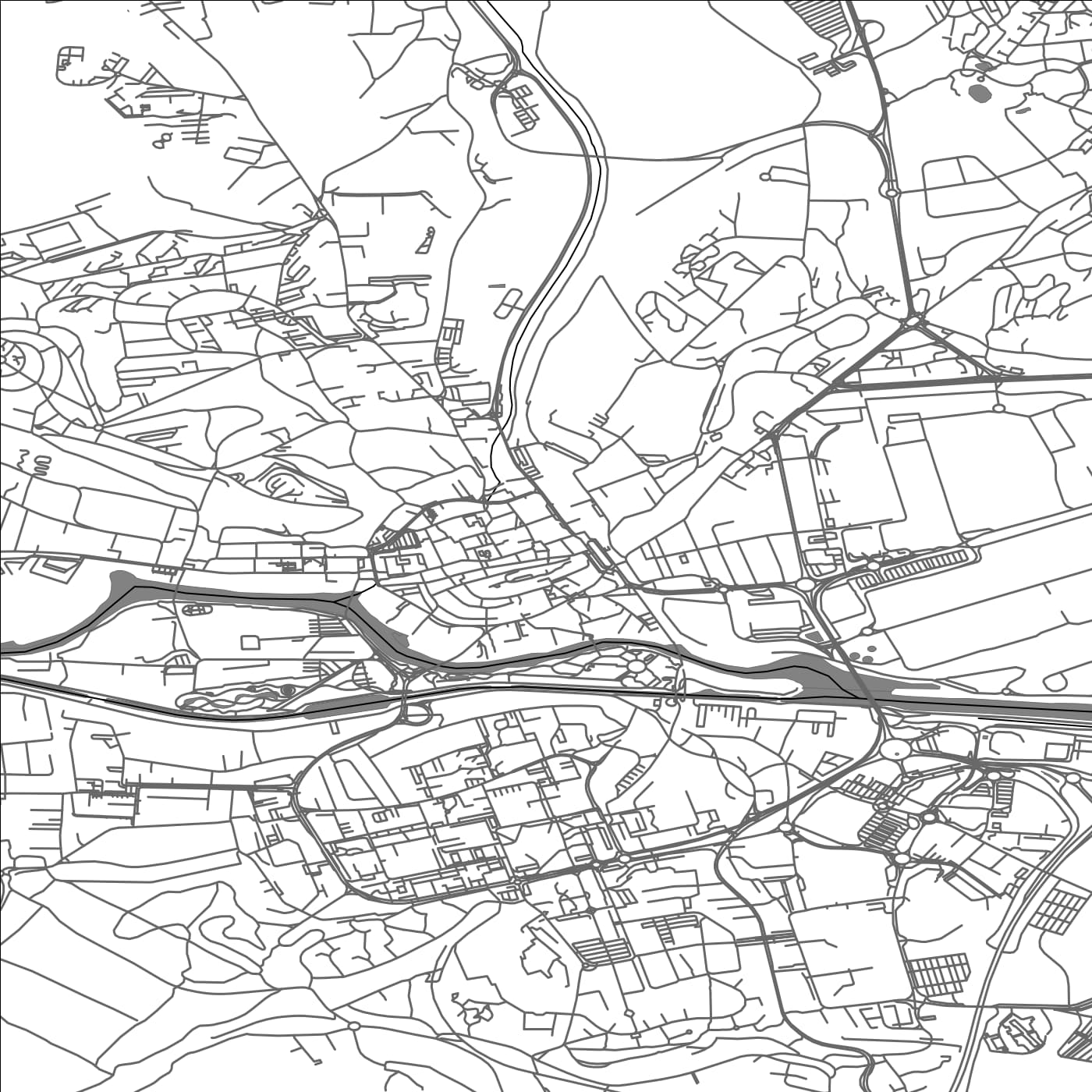 ROAD MAP OF MONTBELIARD, FRANCE BY MAPBAKES