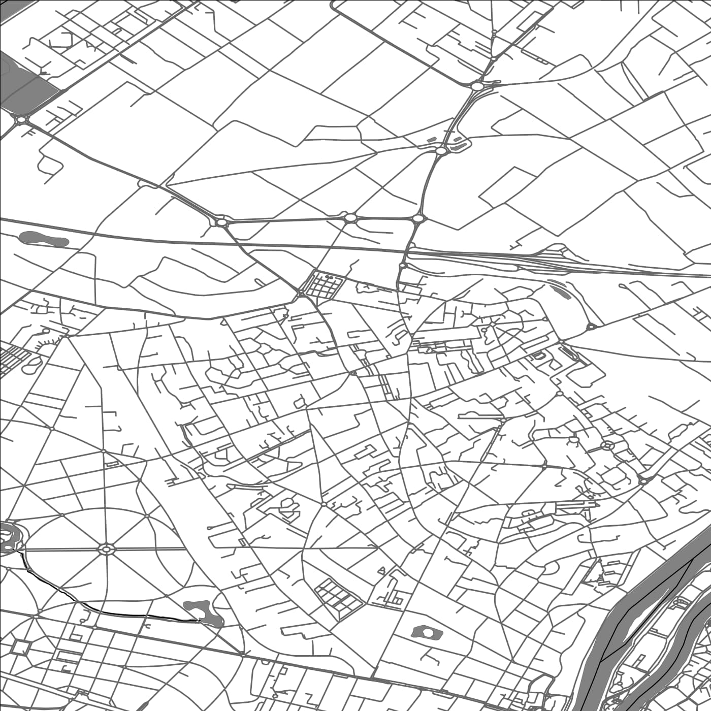 ROAD MAP OF MONTESSON, FRANCE BY MAPBAKES