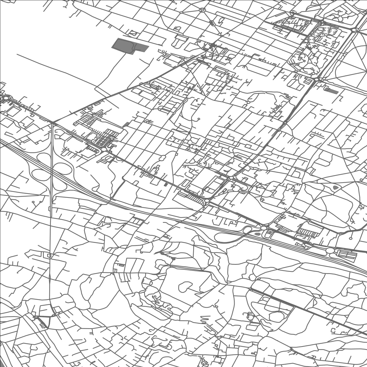 ROAD MAP OF MONTIGNY-LES-CORMEILLES, FRANCE BY MAPBAKES