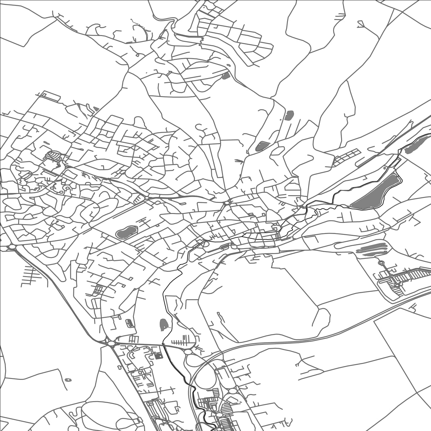 ROAD MAP OF MONTIVILLIERS, FRANCE BY MAPBAKES