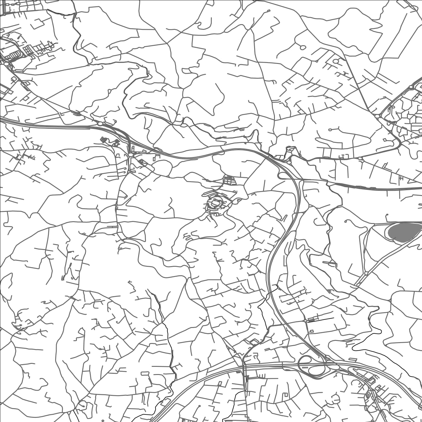 ROAD MAP OF MOUGINS, FRANCE BY MAPBAKES