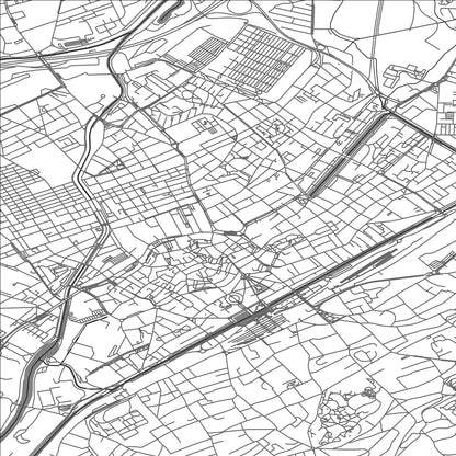 ROAD MAP OF MULHOUSE, FRANCE BY MAPBAKES