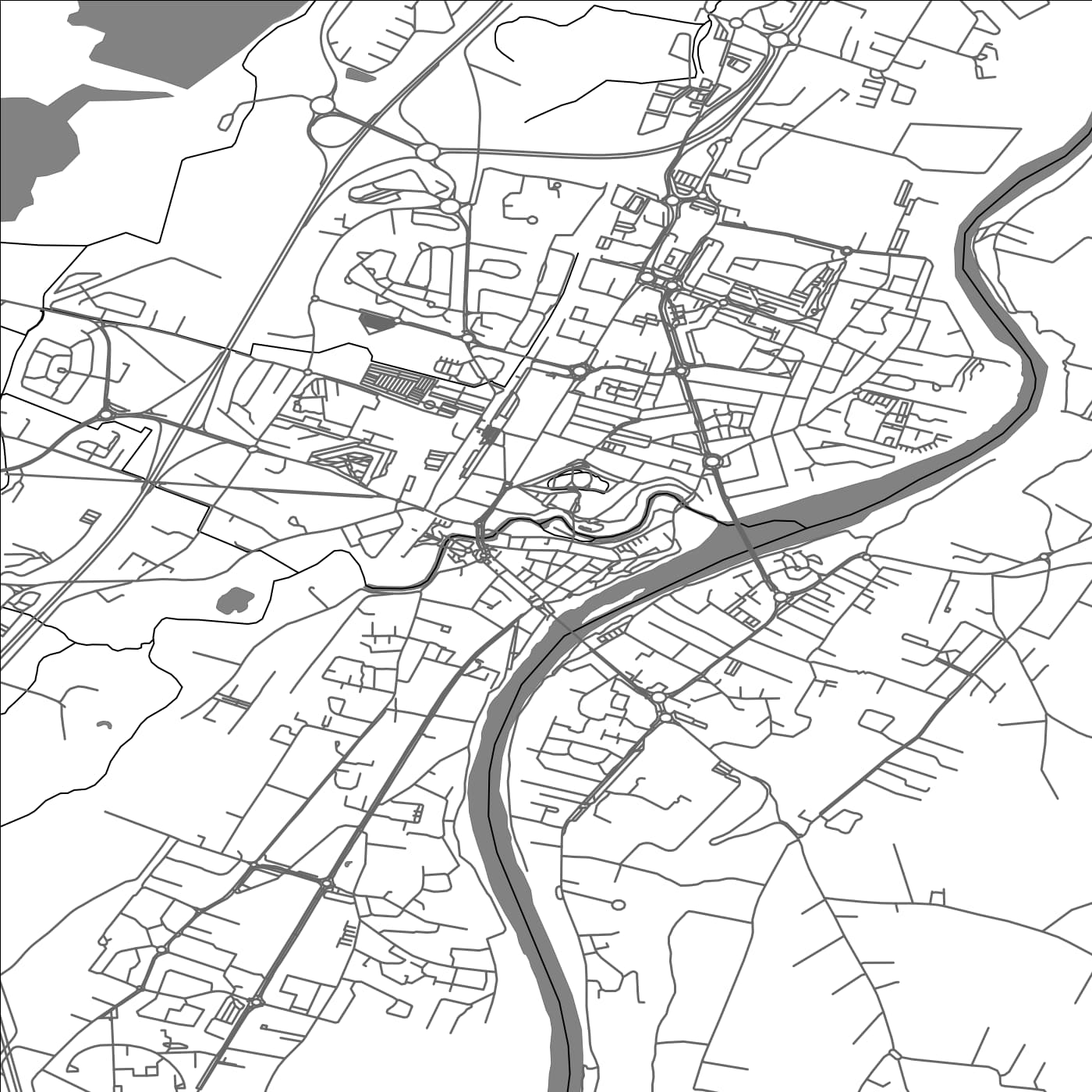 ROAD MAP OF MURET, FRANCE BY MAPBAKES