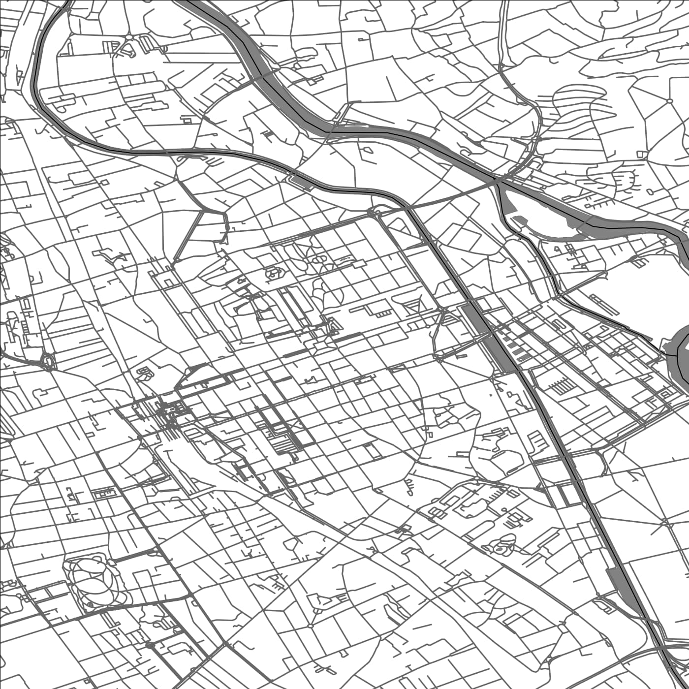 ROAD MAP OF NANCY, FRANCE BY MAPBAKES