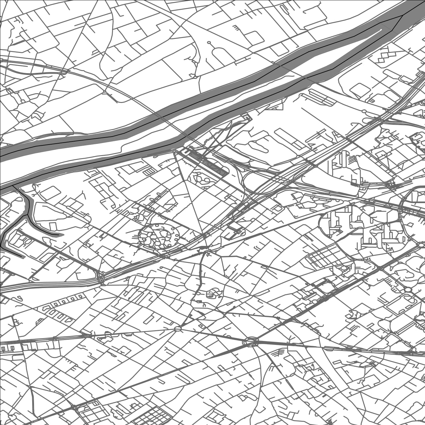 ROAD MAP OF NANTERRE, FRANCE BY MAPBAKES