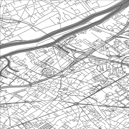 ROAD MAP OF NANTERRE, FRANCE BY MAPBAKES