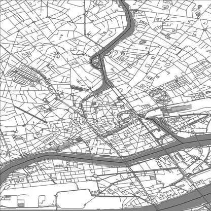 ROAD MAP OF NANTES, FRANCE BY MAPBAKES