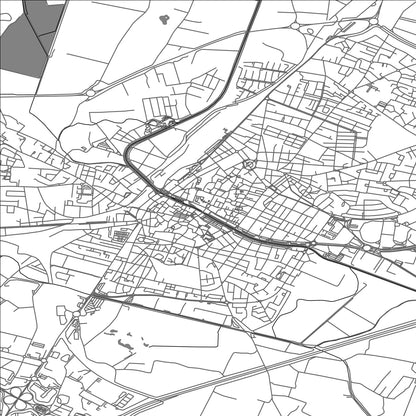 ROAD MAP OF NARBONNE, FRANCE BY MAPBAKES