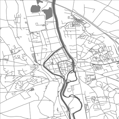 ROAD MAP OF NEMOURS, FRANCE BY MAPBAKES