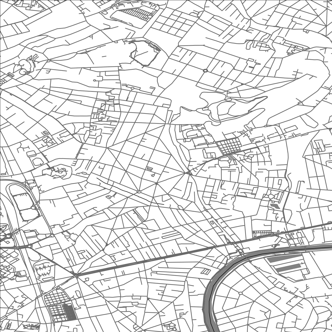 ROAD MAP OF NEUILLY-PLAISANCE, FRANCE BY MAPBAKES