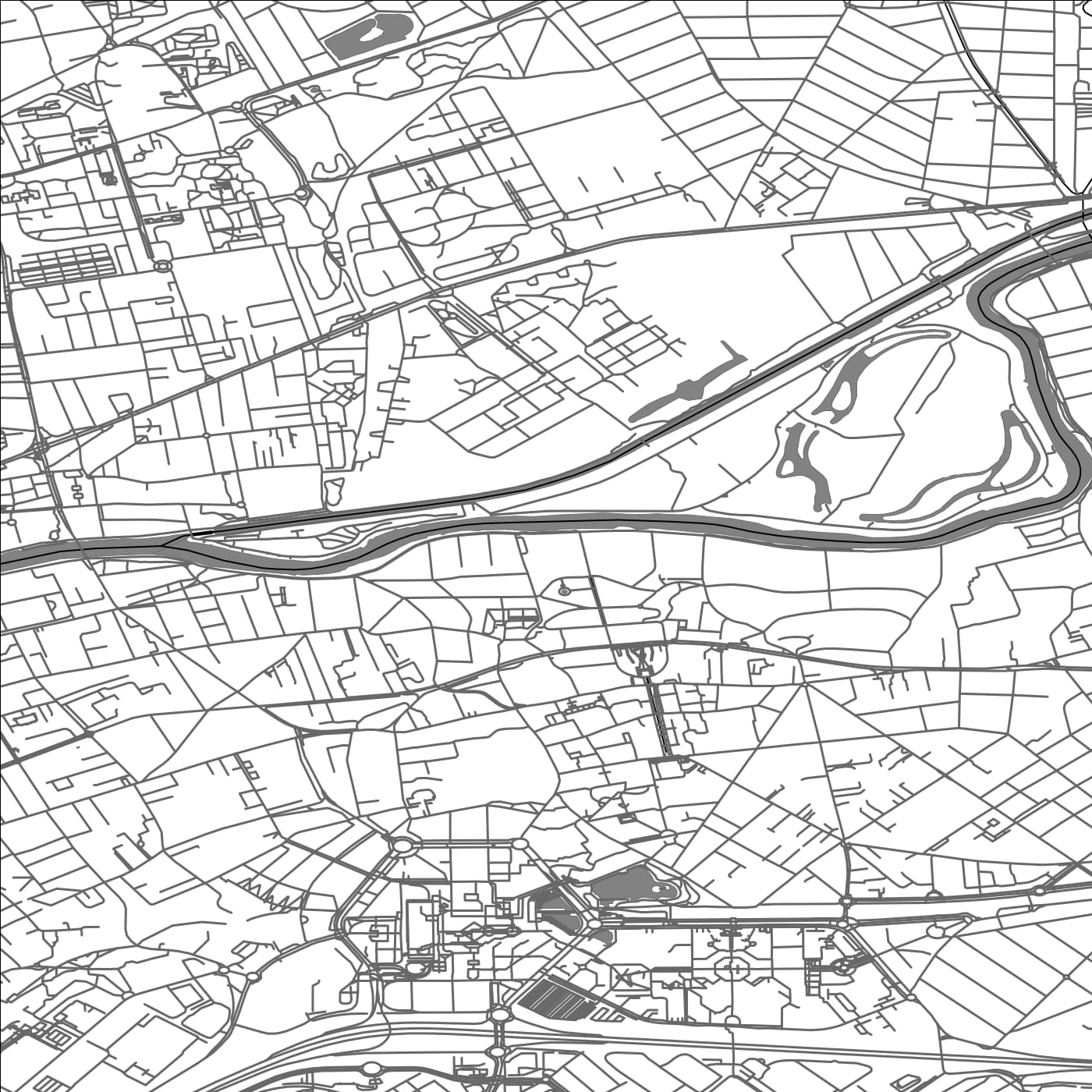 ROAD MAP OF NEUILLY-SUR-MARNE, FRANCE BY MAPBAKES