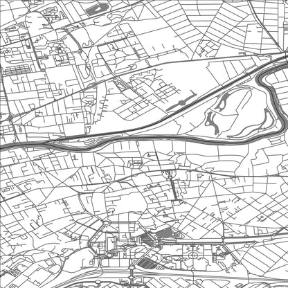 ROAD MAP OF NEUILLY-SUR-MARNE, FRANCE BY MAPBAKES