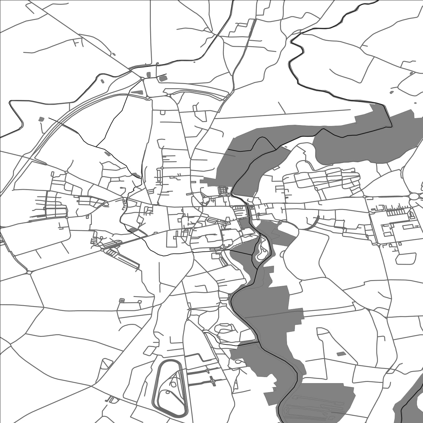 ROAD MAP OF NORT-SUR-ERDRE, FRANCE BY MAPBAKES