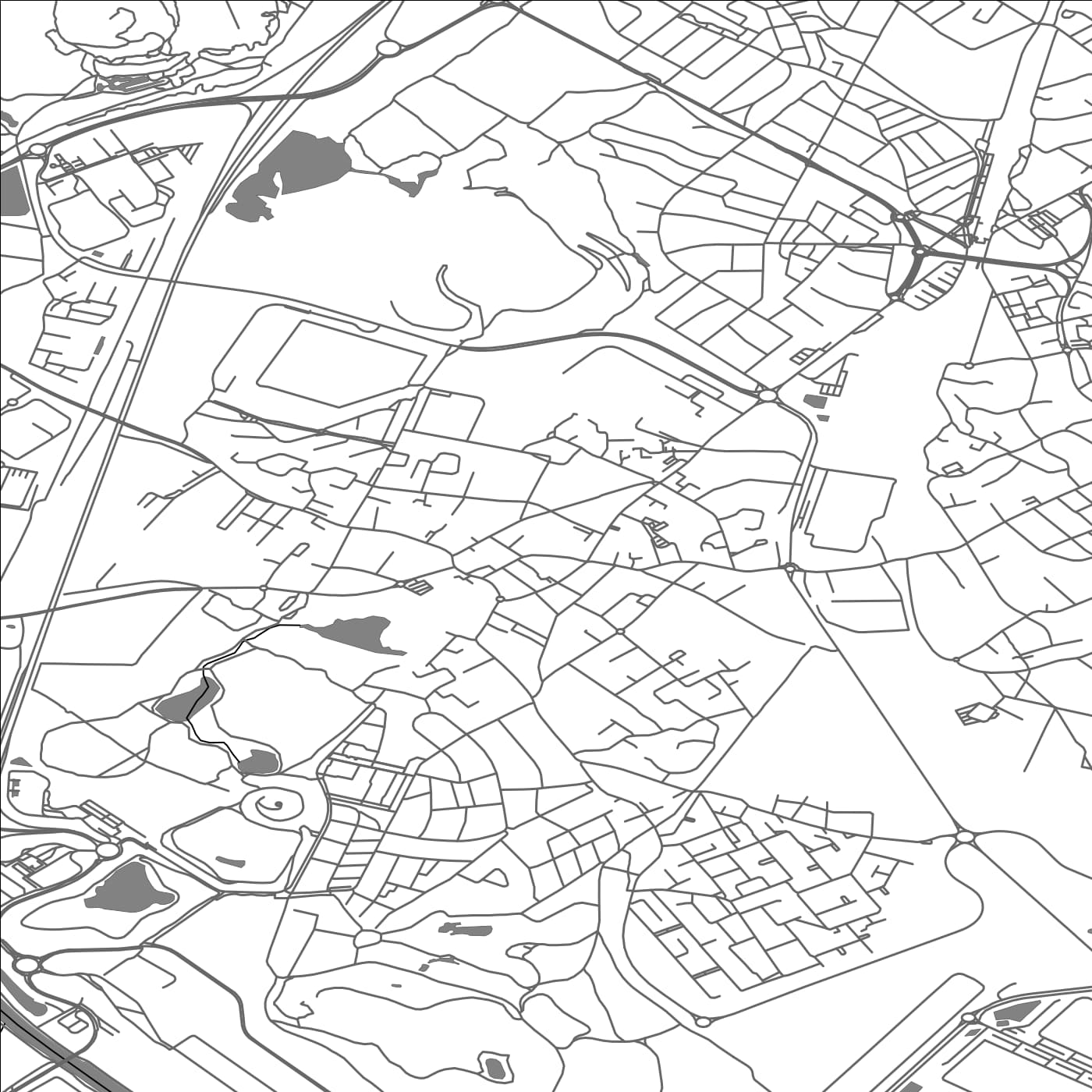 ROAD MAP OF OIGNIES, FRANCE BY MAPBAKES