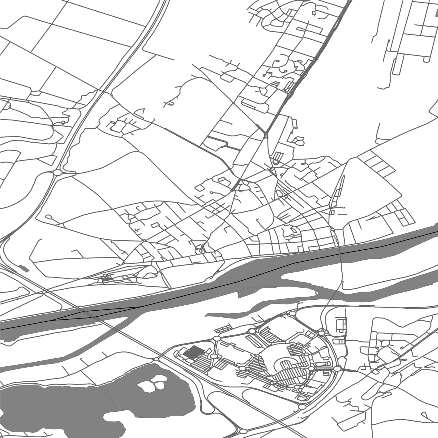 ROAD MAP OF OISSEL, FRANCE BY MAPBAKES