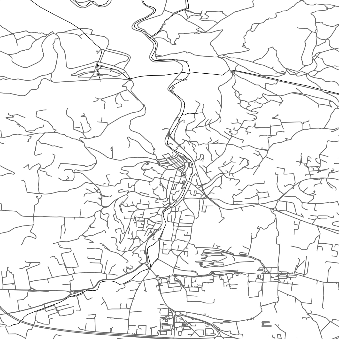 ROAD MAP OF OLLIOULES, FRANCE BY MAPBAKES